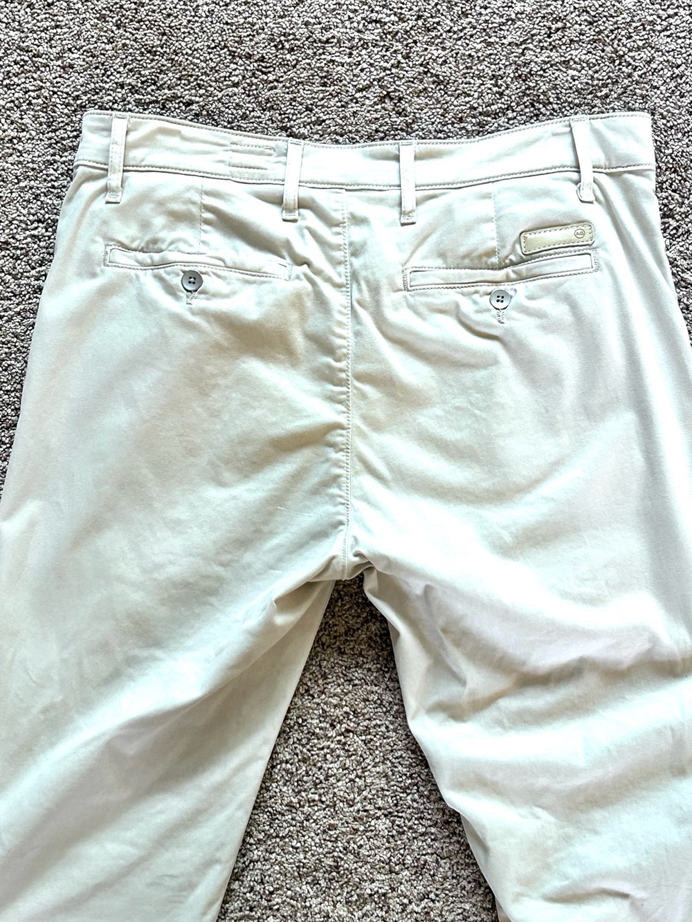 AG Adriano Goldschmied Marshall Slim Trouser Pant Cotton Desert Storm Mens 32x34 - Picture 8 of 15